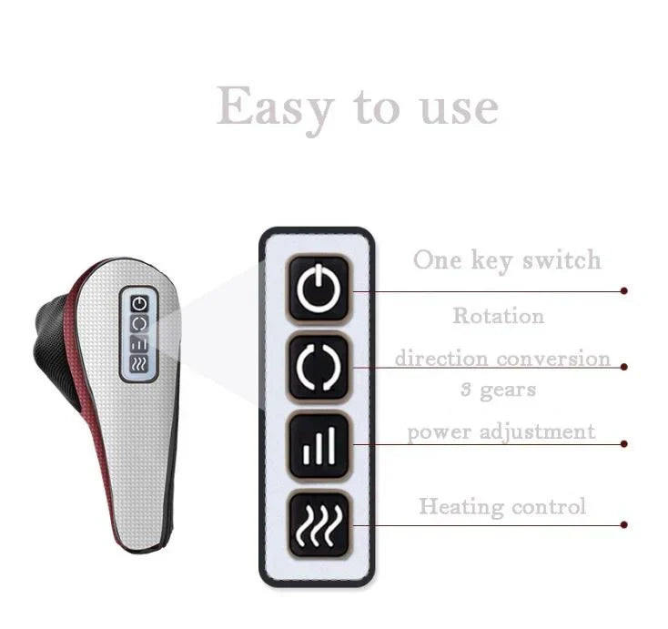 QANEETH™ Red Pillow Massager – جهاز تدليك الوسادة الحمراء