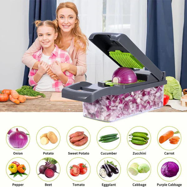 QANEETH™ Multifunctional Vegetable Slicerقطاعة خضراوات متعددة الوظائف